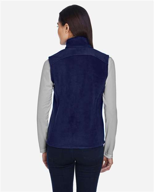 Core 365 78191 Women's Journey Fleece Vest - Classic Navy - model back