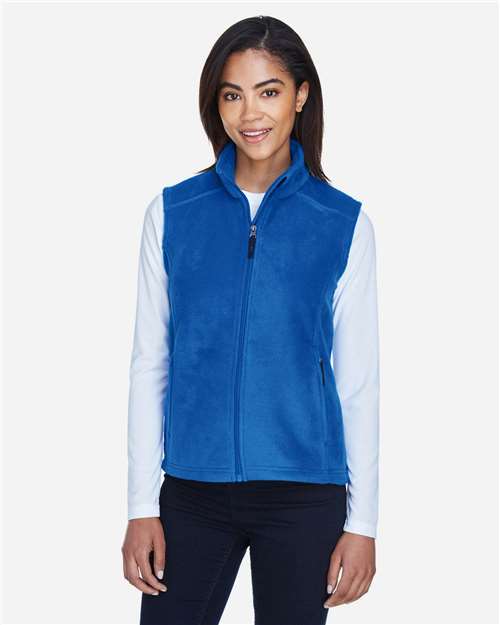 Core 365 78191 Women's Journey Fleece Vest - True Royal - model front