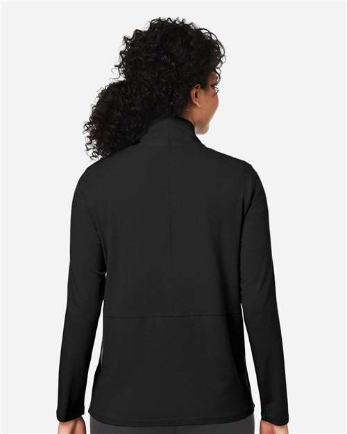 Devon & Jones DP125W Women's Raleigh Stretch Cardigan - Black - model back