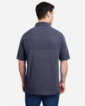 Core 365 CE112C Men's Fusion ChromaSoft Colorblock Polo - Classic Navy/ Classic Navy Heather - model back