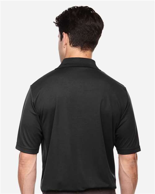 Core 365 88181T Men's Tall Origin Performance Piqué Polo - Black - model back