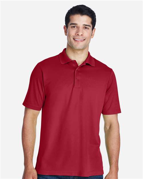 Core 365 88181T Men's Tall Origin Performance Piqué Polo - Classic Red - model front