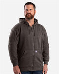 Berne Apparel SZ101 Men's Heritage Thermal Lined Hooded Sweatshirt - Charcoal - model front