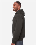 Berne Apparel SZ101 Men's Heritage Thermal Lined Hooded Sweatshirt - Charcoal - model side