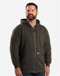 Berne Apparel SZ101 Men's Heritage Thermal Lined Hooded Sweatshirt - Dark Brown - model front