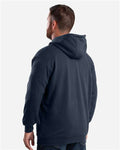 Berne Apparel SZ101 Men's Heritage Thermal Lined Hooded Sweatshirt - Navy - model back