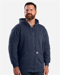 Berne Apparel SZ101 Men's Heritage Thermal Lined Hooded Sweatshirt - Navy - model front