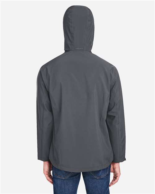 Core 365 CE712 Men's Barrier Packable Rain Jacket - Carbon - model back