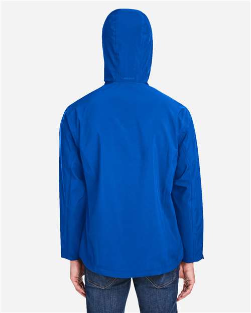 Core 365 CE712 Men's Barrier Packable Rain Jacket - True Royal - model back