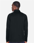 Devon & Jones DG440 Men's Stretch Tech-Shell Compass Quarter-Zip Pullover - Black - model back