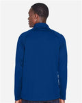Devon & Jones DG440 Men's Stretch Tech-Shell Compass Quarter-Zip Pullover - True Royal - model back
