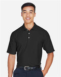 Devon & Jones DG150 Men's DRYTEC20 Performance Polo - Black - model front