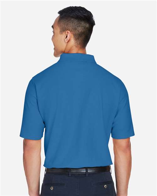 Devon & Jones DG150 Men's DRYTEC20 Performance Polo - French Blue - model back