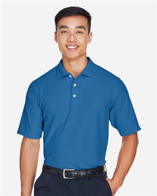 Devon & Jones DG150 Men's DRYTEC20 Performance Polo - French Blue - model front