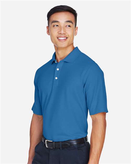 Devon & Jones DG150 Men's DRYTEC20 Performance Polo - French Blue - model side