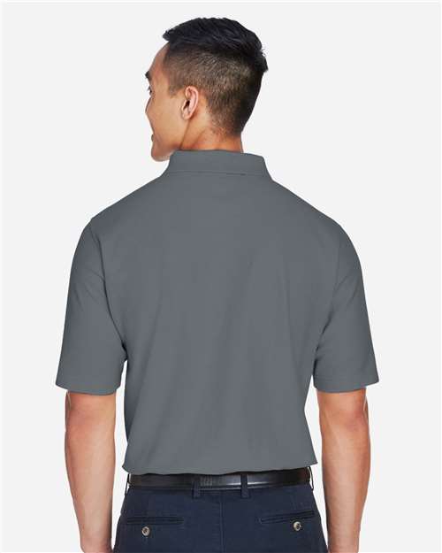 Devon & Jones DG150 Men's DRYTEC20 Performance Polo - Graphite - model back