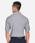 Devon & Jones DG150 Men's DRYTEC20 Performance Polo - Grey Heather - model back