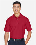 Devon & Jones DG150 Men's DRYTEC20 Performance Polo - Red - model front