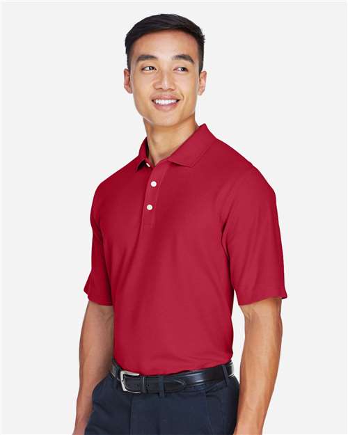 Devon & Jones DG150 Men's DRYTEC20 Performance Polo - Red - model side