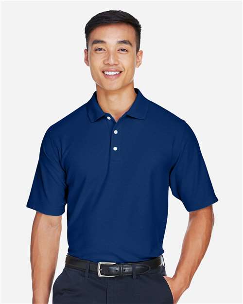 Devon & Jones DG150 Men's DRYTEC20 Performance Polo - True Royal - model front