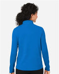 Devon & Jones DG425W Women's Raleigh Stretch Quarter-Zip Pullover - French Blue - model back