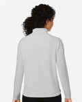 Devon & Jones DG425W Women's Raleigh Stretch Quarter-Zip Pullover - Grey - model back