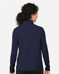 Devon & Jones DG425W Women's Raleigh Stretch Quarter-Zip Pullover - Navy - model back