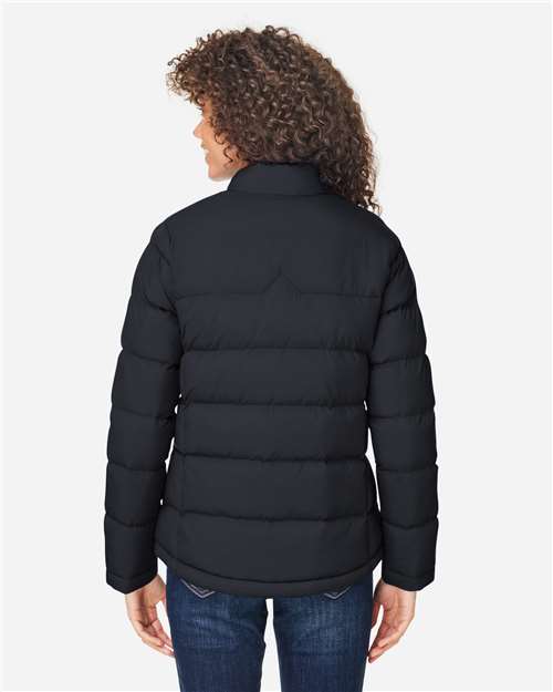 Core 365 CE720W Women's Inspire Puffer Jacket - Black - model back