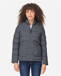 Core 365 CE720W Women's Inspire Puffer Jacket - Carbon - model front