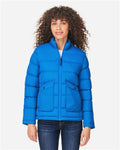 Core 365 CE720W Women's Inspire Puffer Jacket - True Royal - model front