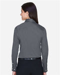 Devon & Jones DG530W Women's Crown Collection Solid Stretch Twill Woven Dress Shirt - Graphite - model back