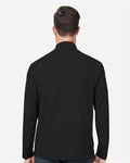 Devon & Jones DG425 Men's Raleigh Stretch Quarter-Zip Pullover - Black - model back