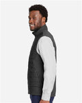 Devon & Jones DG706 Men's New Classics Charleston Hybrid Vest - Black/ Melange Black - model side