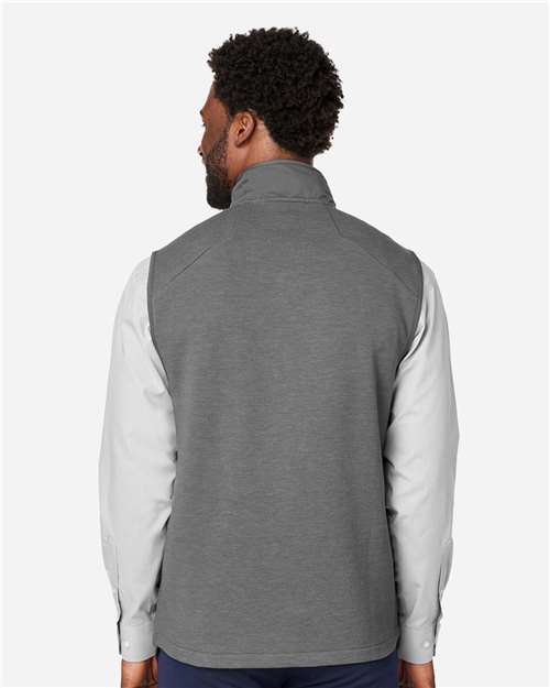 Devon & Jones DG706 Men's New Classics Charleston Hybrid Vest - Graphite Melange/ Graphite - model back