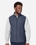Devon & Jones DG706 Men's New Classics Charleston Hybrid Vest - Navy Melange/ Navy - model front