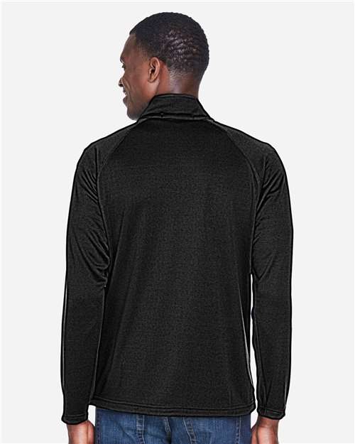 Devon & Jones DG420 Men's Stretch Tech-Shell Compass Full-Zip Jacket - Black - model back