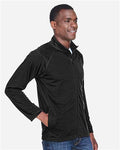 Devon & Jones DG420 Men's Stretch Tech-Shell Compass Full-Zip Jacket - Black - model side