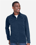 Devon & Jones DG420 Men's Stretch Tech-Shell Compass Full-Zip Jacket - Navy - model front