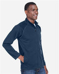 Devon & Jones DG420 Men's Stretch Tech-Shell Compass Full-Zip Jacket - Navy - model side