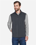 Core 365 CE701 Men's Cruise Two-Layer Fleece Bonded Soft Shell Vest - Carbon - model front