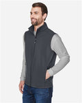 Core 365 CE701 Men's Cruise Two-Layer Fleece Bonded Soft Shell Vest - Carbon - model side