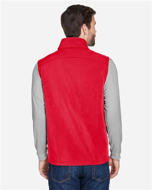 Core 365 CE701 Men's Cruise Two-Layer Fleece Bonded Soft Shell Vest - Classic Red - model back