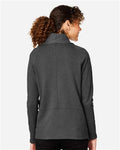 Devon & Jones DG481W Women's New Classics Charleston Cardigan - Black Melange - model back