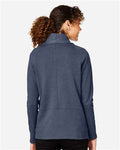 Devon & Jones DG481W Women's New Classics Charleston Cardigan - Navy Melange - model back
