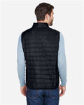 Core 365 CE702 Men's Prevail Packable Puffer Vest - Black - model back