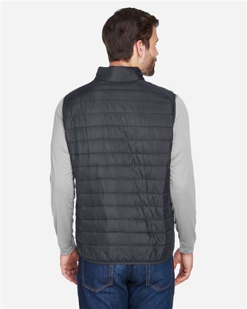 Core 365 CE702 Men's Prevail Packable Puffer Vest - Carbon - model back