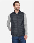 Core 365 CE702 Men's Prevail Packable Puffer Vest - Carbon - model front