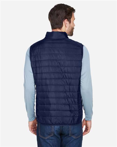 Core 365 CE702 Men's Prevail Packable Puffer Vest - Classic Navy - model back