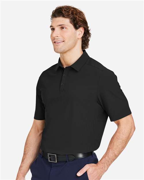 Devon & Jones DG110 Men's CrownLux Performance Windsor Welded Polo - Black - model side