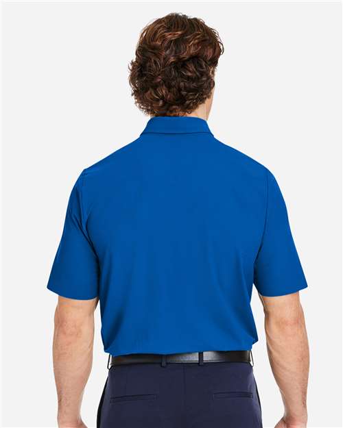 Devon & Jones DG110 Men's CrownLux Performance Windsor Welded Polo - French Blue - model back